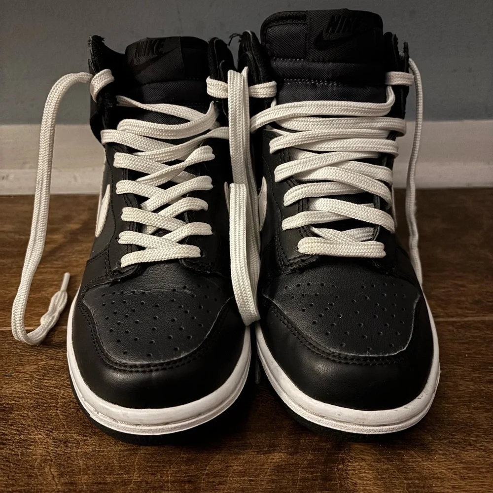 Nike Black and White Youth Dunk Sneakers